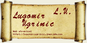 Lugomir Ugrinić vizit kartica